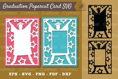 Graduation Papercut Card SVG Bundle - CraftNest - Digital Crafting and Art