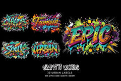 Graffiti Words - CraftNest - Digital Crafting and Art
