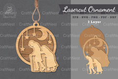 Grandparents Love Laser Cut Ornament Clipart Bundle - CraftNest - Digital Crafting and Art