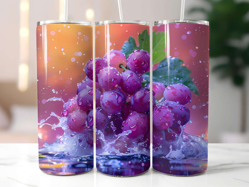 Grape 4 Tumbler Wrap - CraftNest - Digital Crafting and Art
