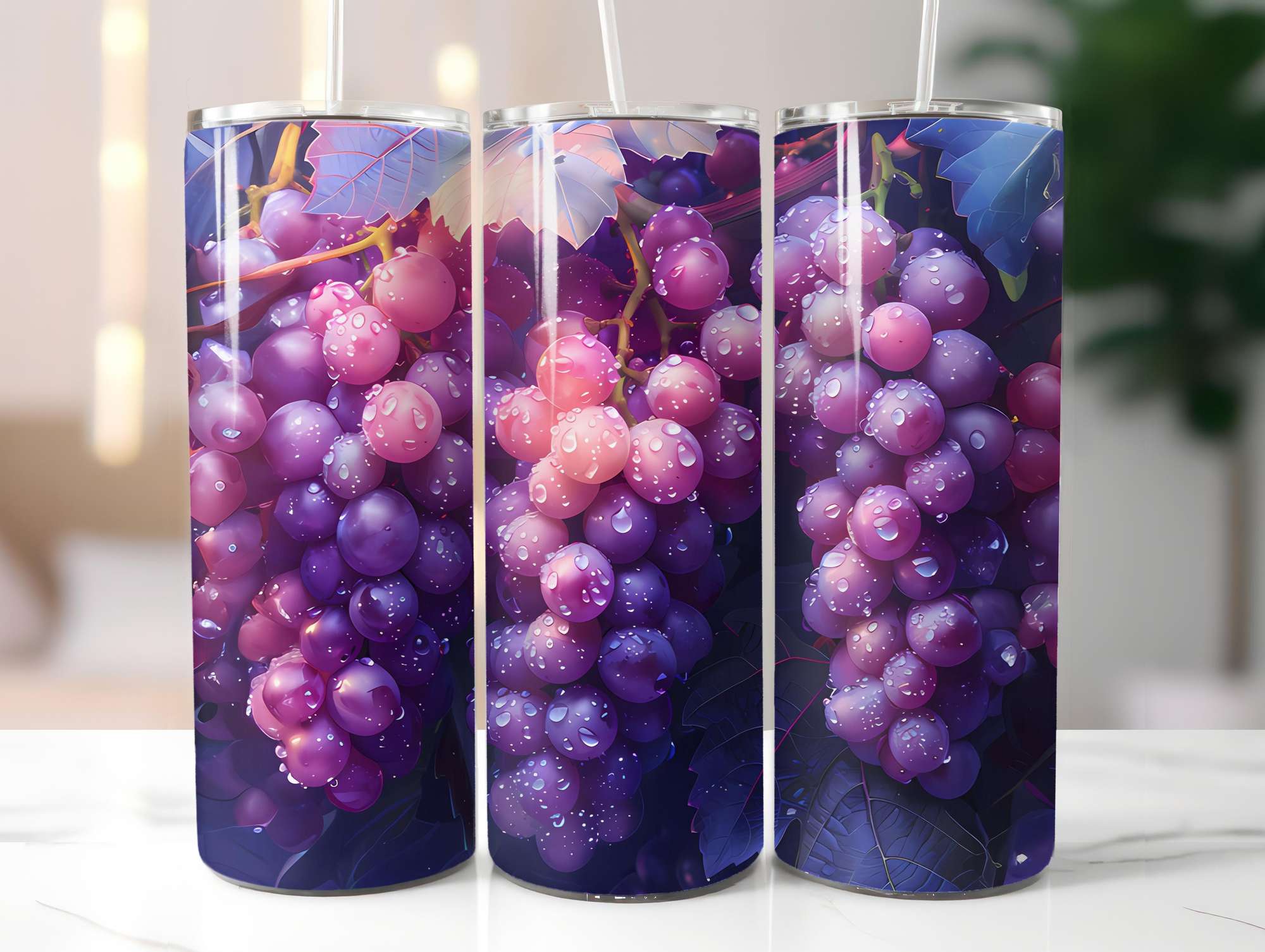 Grape 4 Tumbler Wrap - CraftNest - Digital Crafting and Art