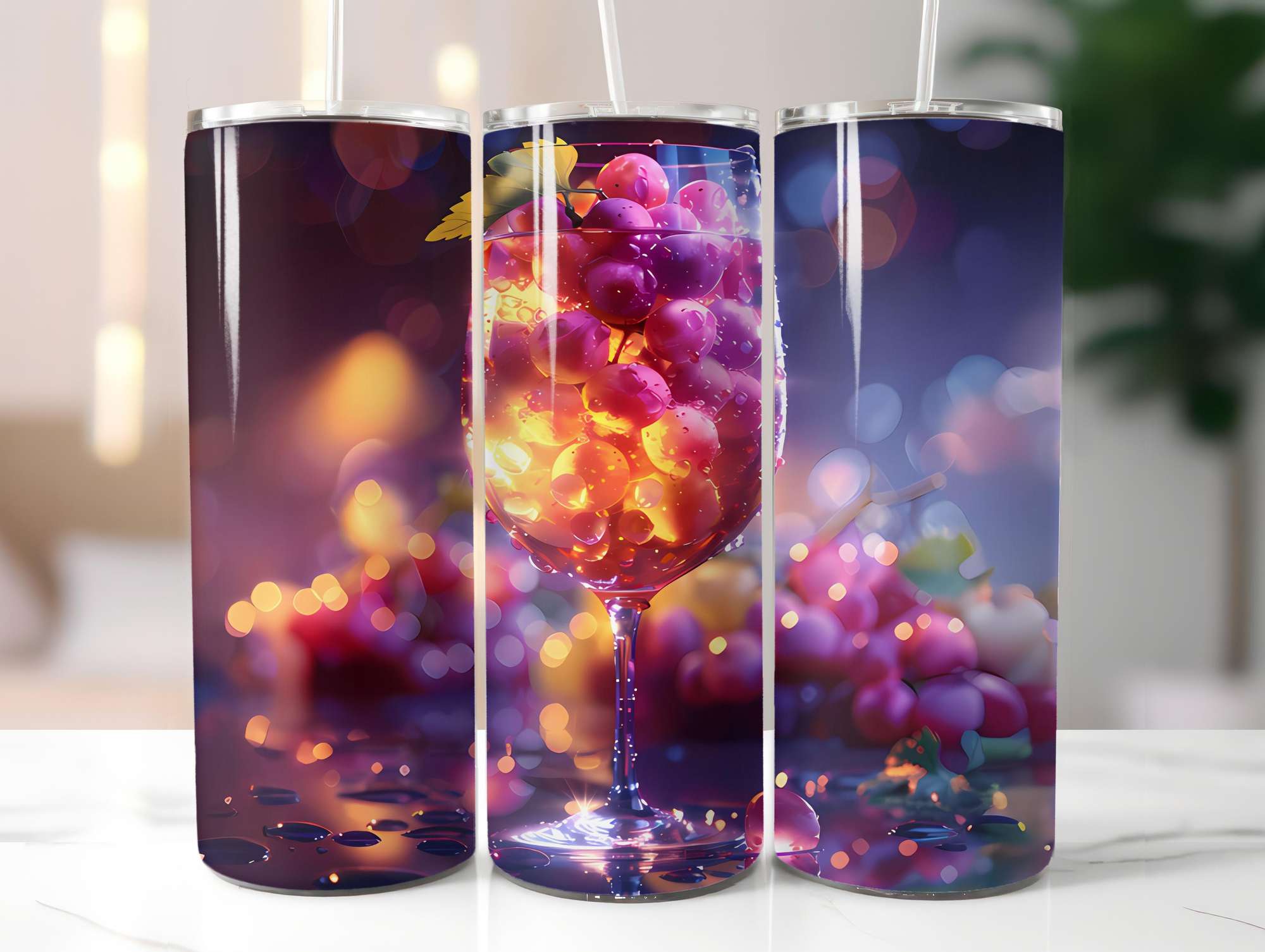 Grape 2 Tumbler Wrap - CraftNest - Digital Crafting and Art