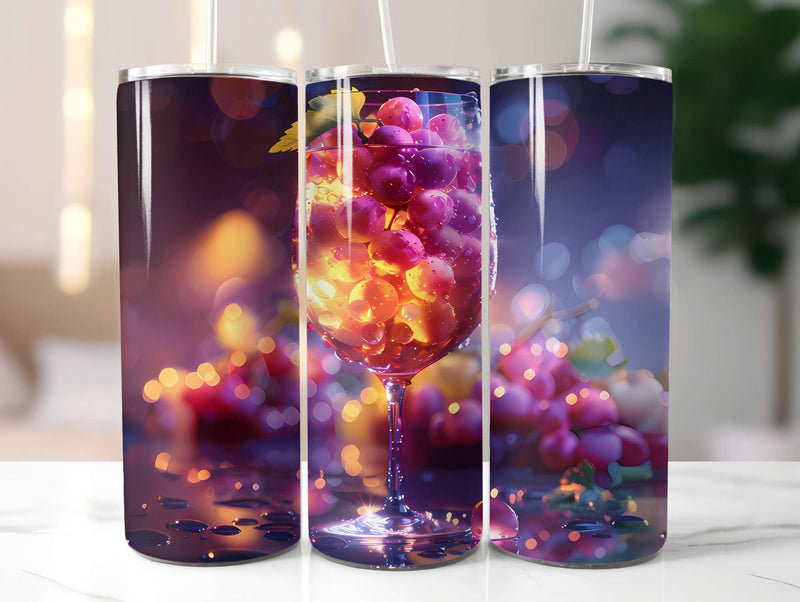 Grape 2 Tumbler Wrap - CraftNest - Digital Crafting and Art