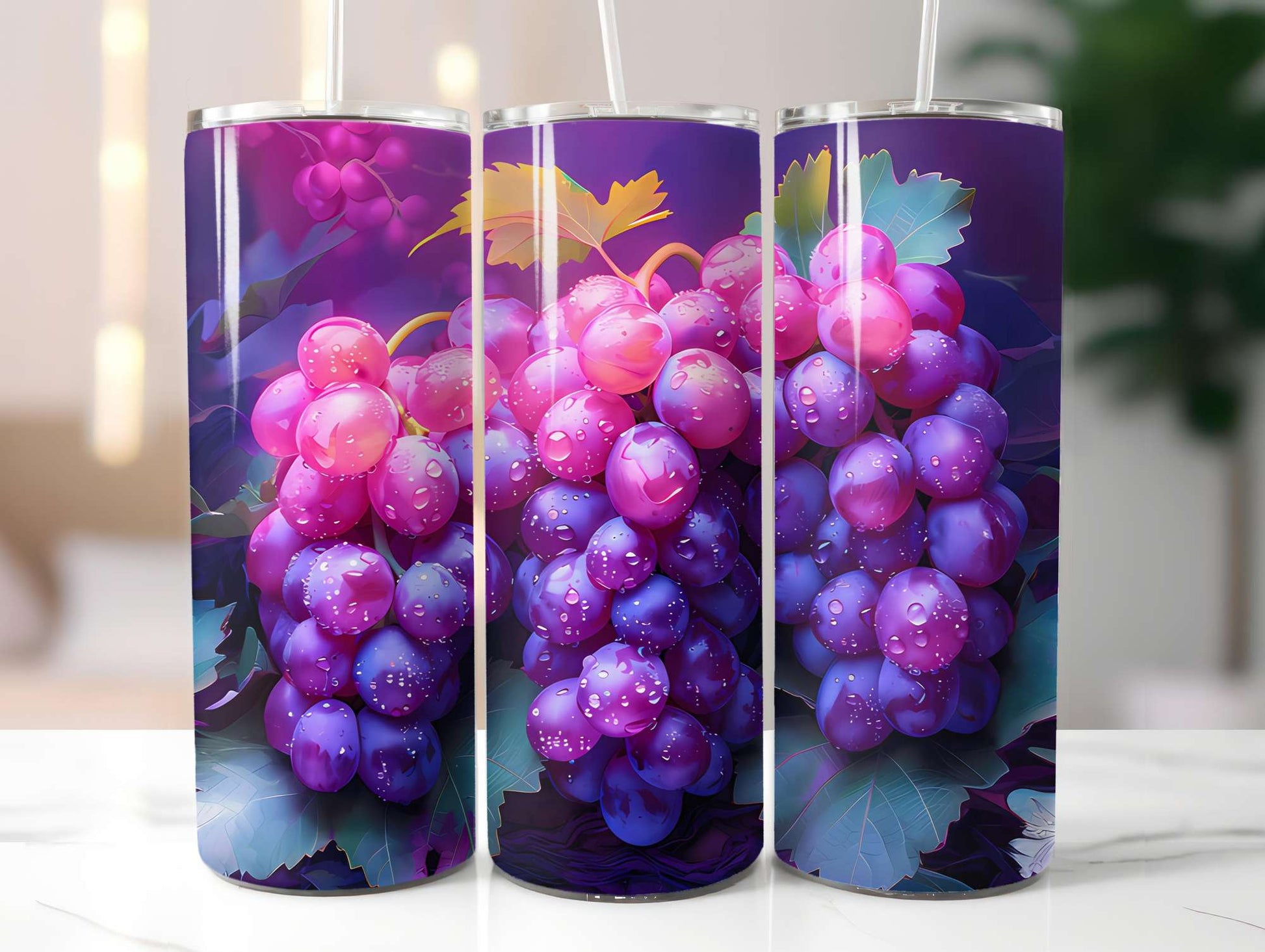 Grape 4 Tumbler Wrap - CraftNest - Digital Crafting and Art