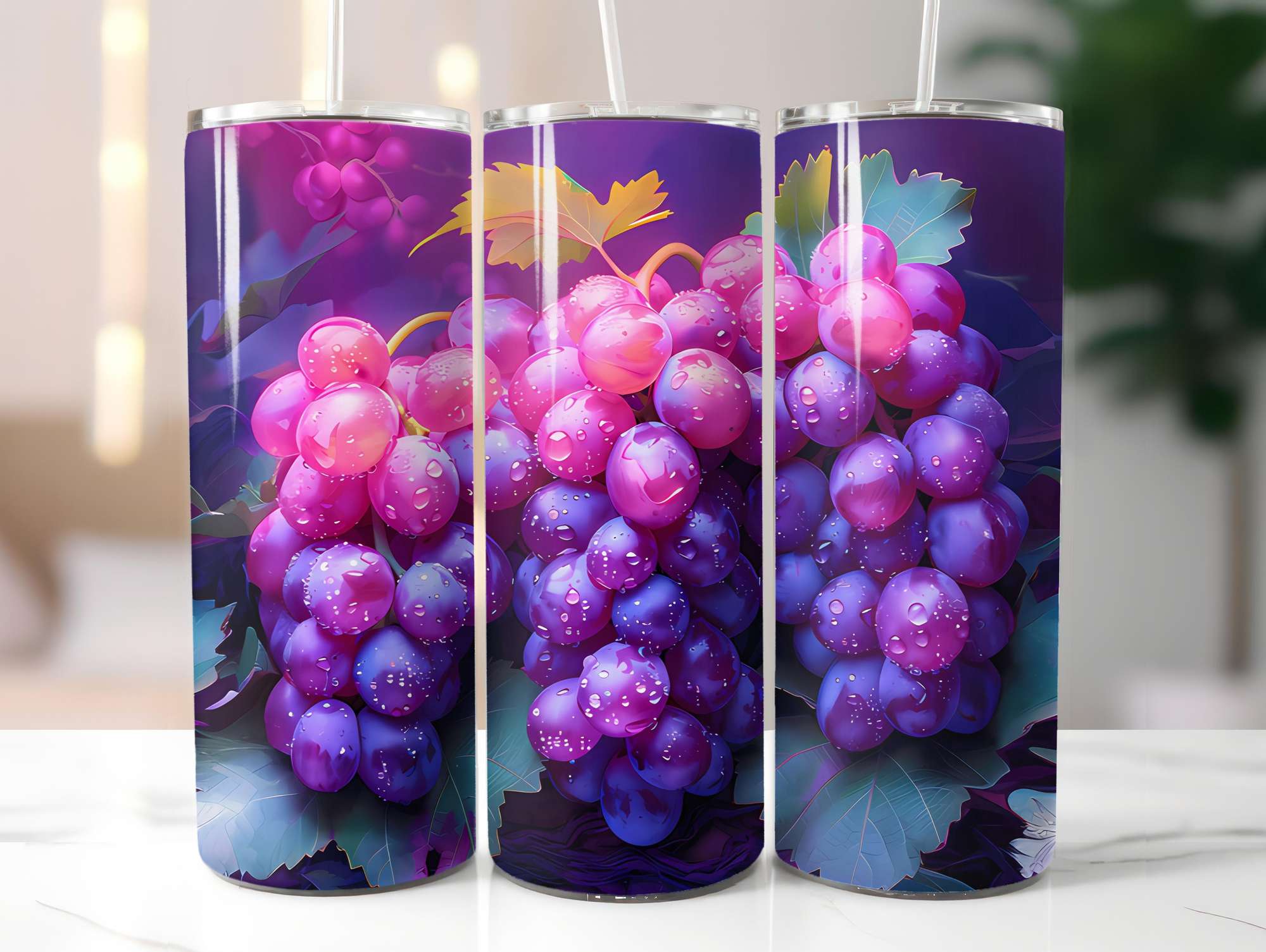 Grape 4 Tumbler Wrap - CraftNest - Digital Crafting and Art