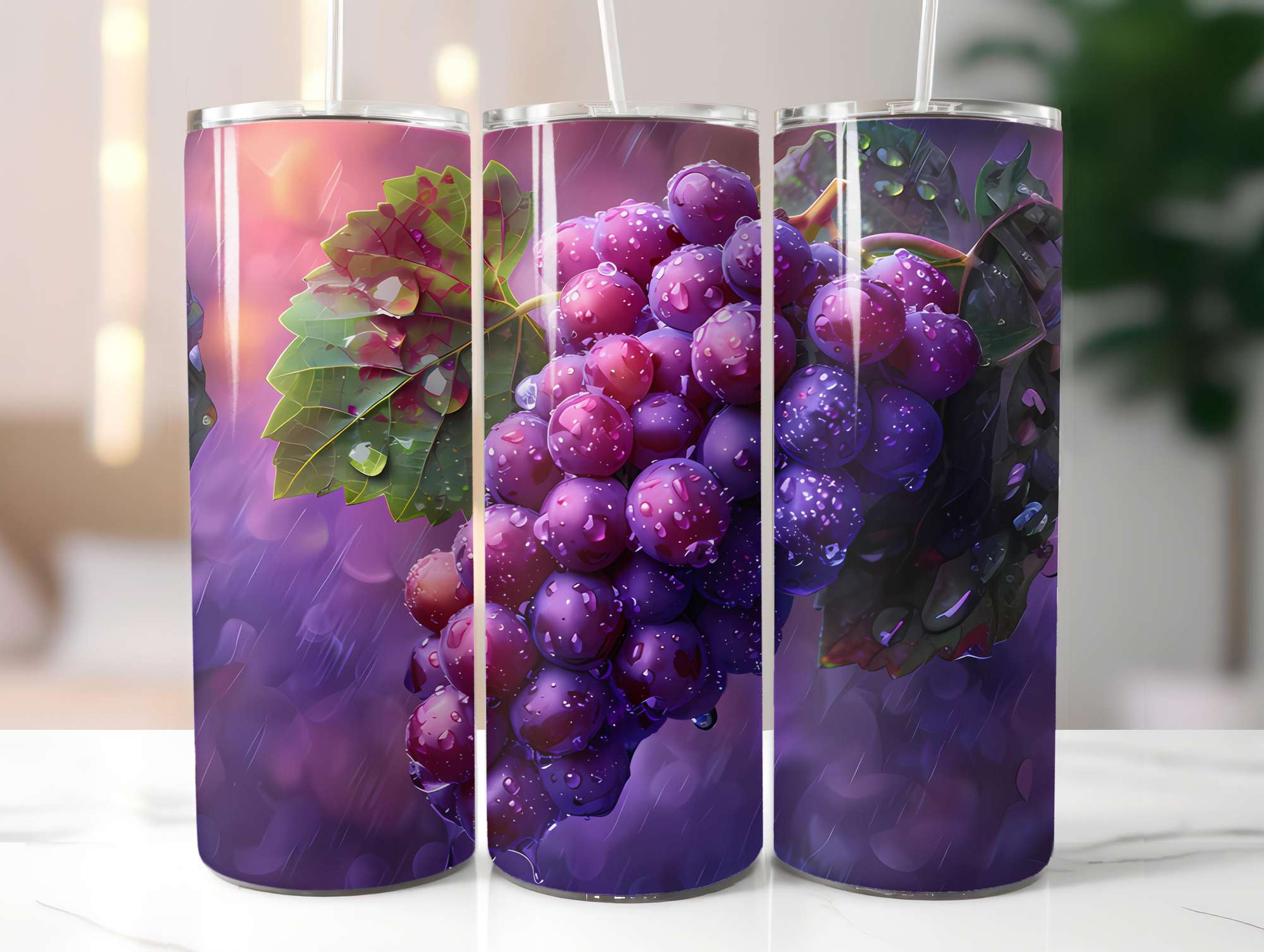 Grape 2 Tumbler Wrap - CraftNest - Digital Crafting and Art