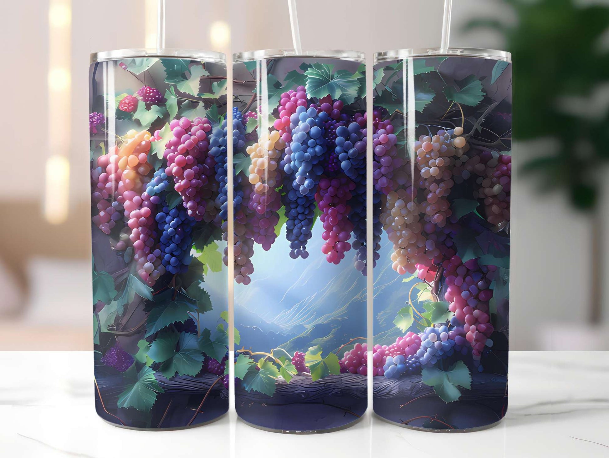 Grape 4 Tumbler Wrap - CraftNest - Digital Crafting and Art