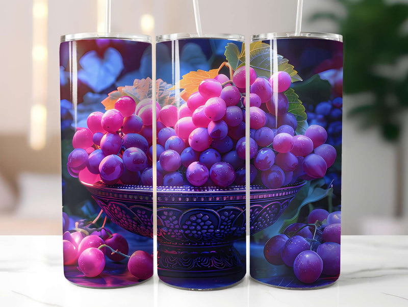 Grape 4 Tumbler Wrap - CraftNest - Digital Crafting and Art