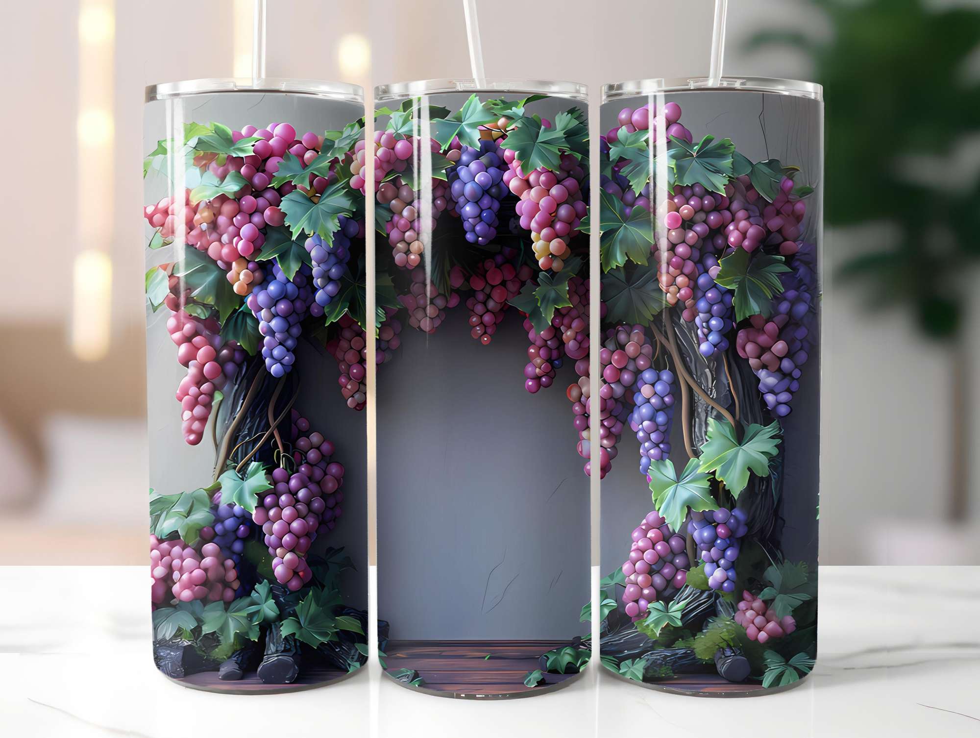 Grape 2 Tumbler Wrap - CraftNest - Digital Crafting and Art