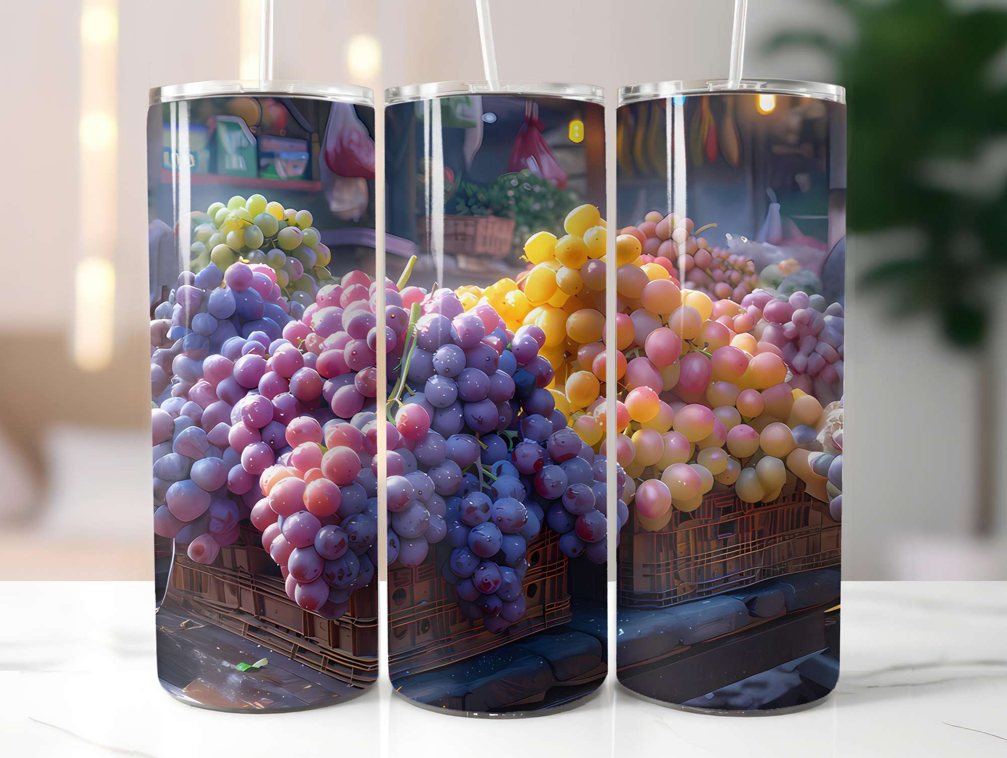 Grape 3 Tumbler Wrap - CraftNest - Digital Crafting and Art