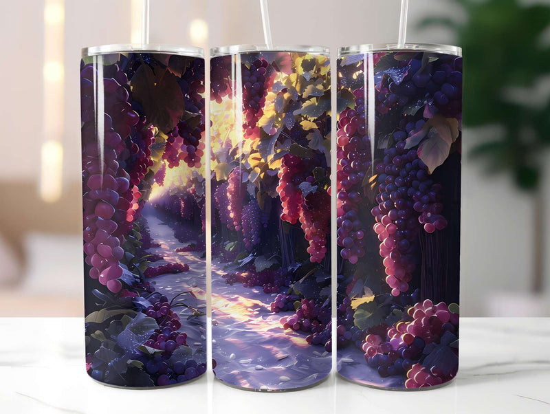 Grape 3 Tumbler Wrap - CraftNest - Digital Crafting and Art