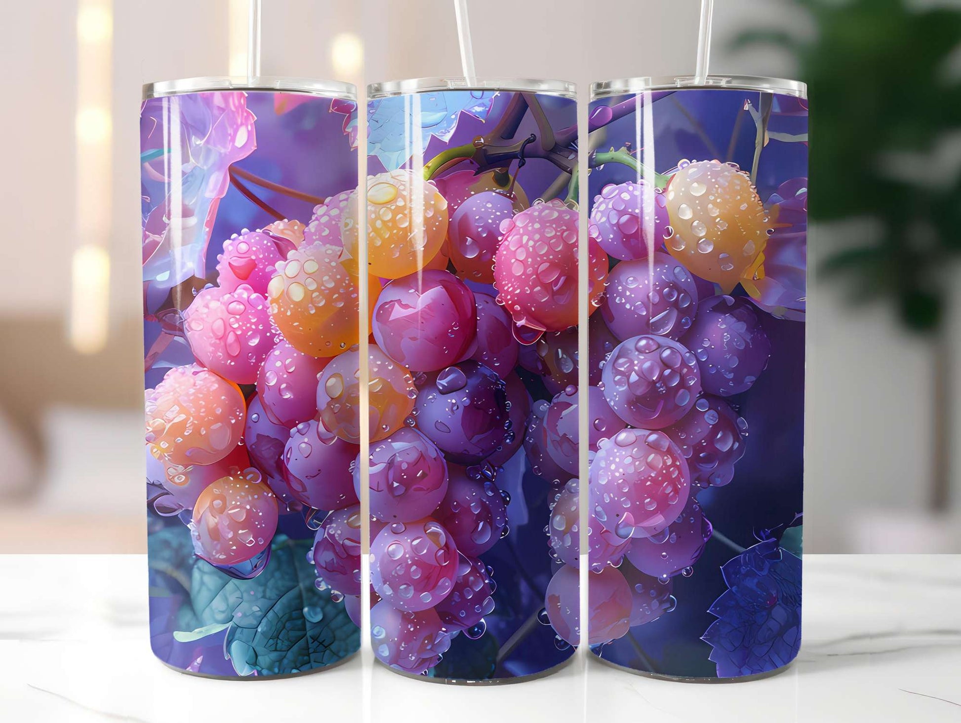 Grape 4 Tumbler Wrap - CraftNest - Digital Crafting and Art