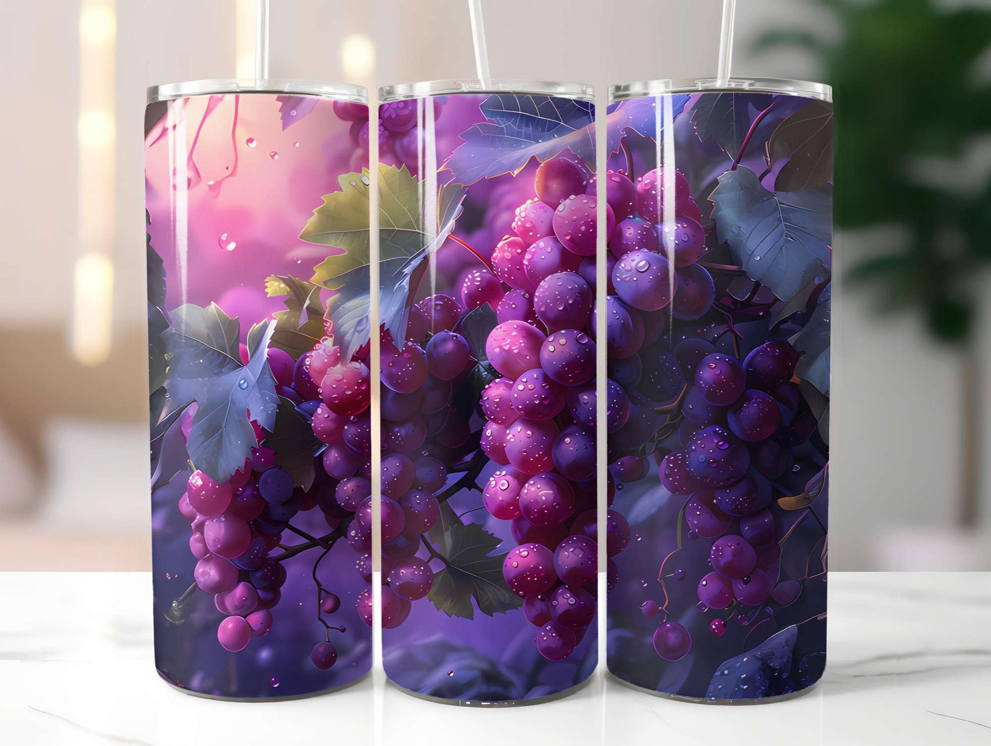 Grape 4 Tumbler Wrap - CraftNest - Digital Crafting and Art
