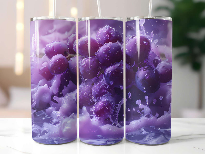 Grape 3 Tumbler Wrap - CraftNest - Digital Crafting and Art