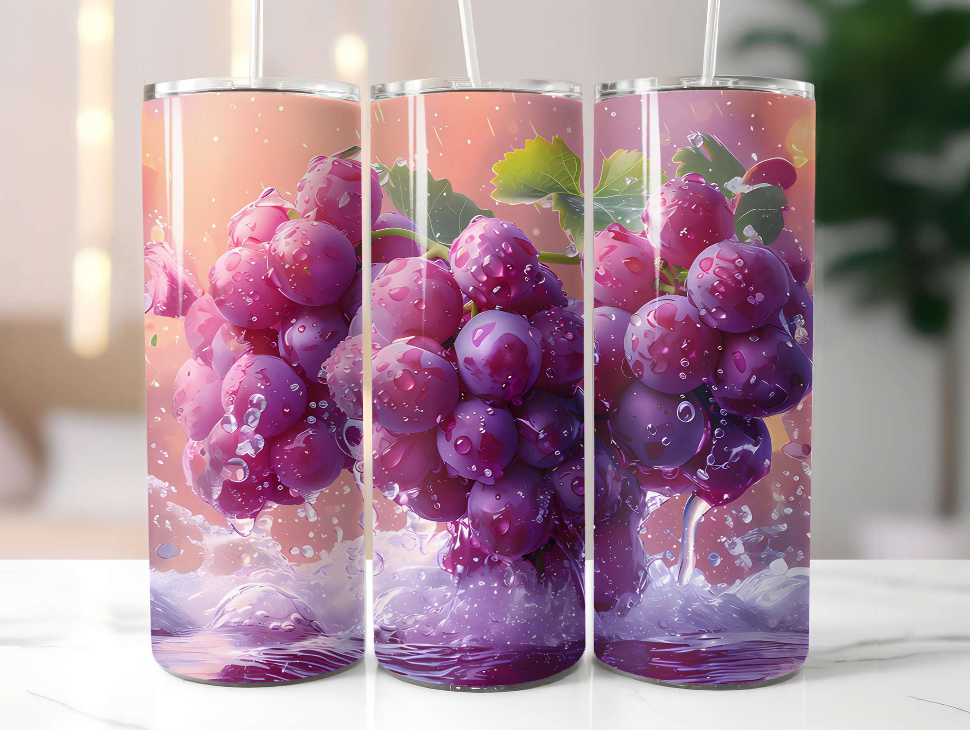Grape 4 Tumbler Wrap - CraftNest - Digital Crafting and Art