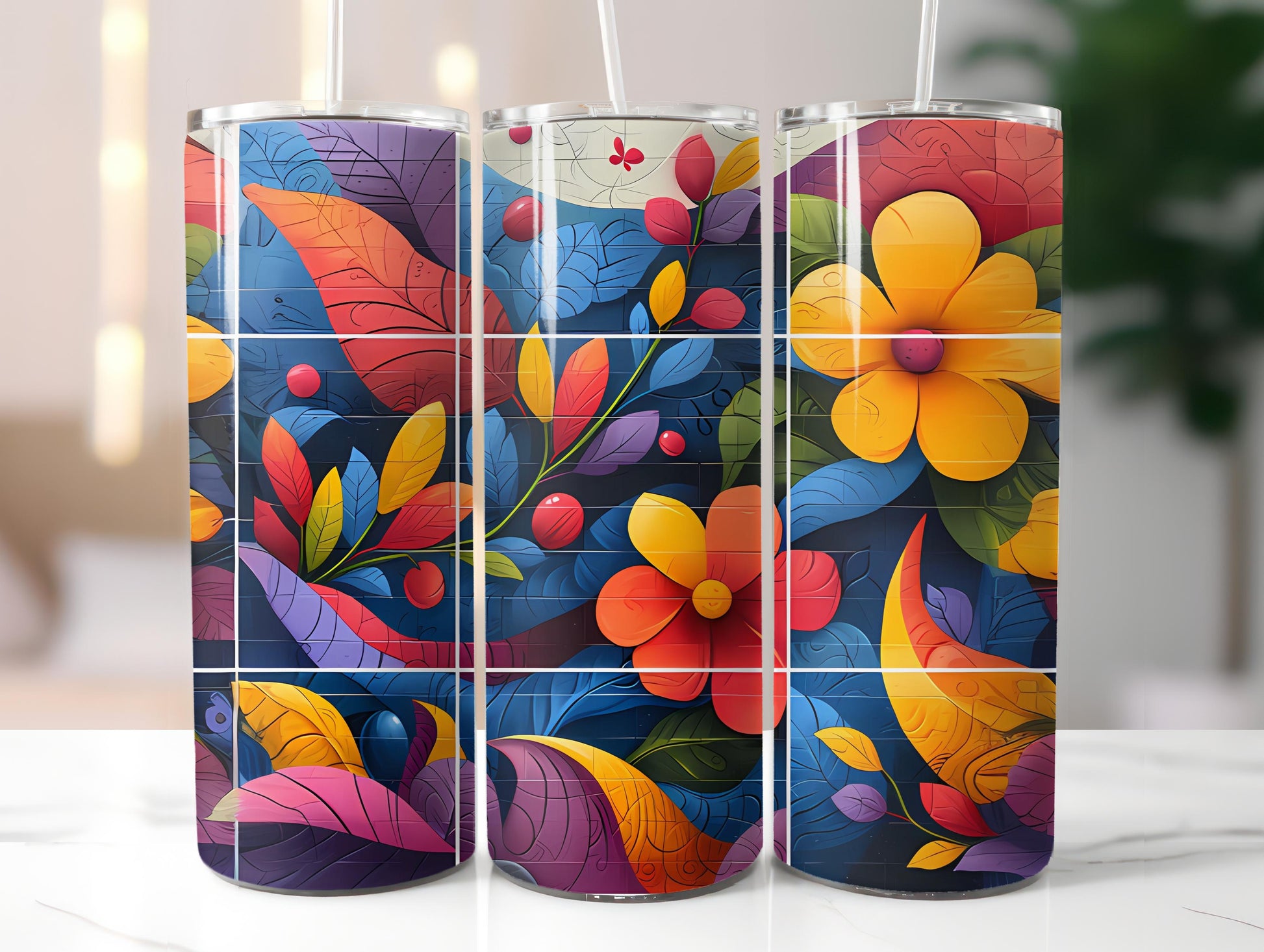 Graphic Graffiti Easter 5 Tumbler Wrap - CraftNest