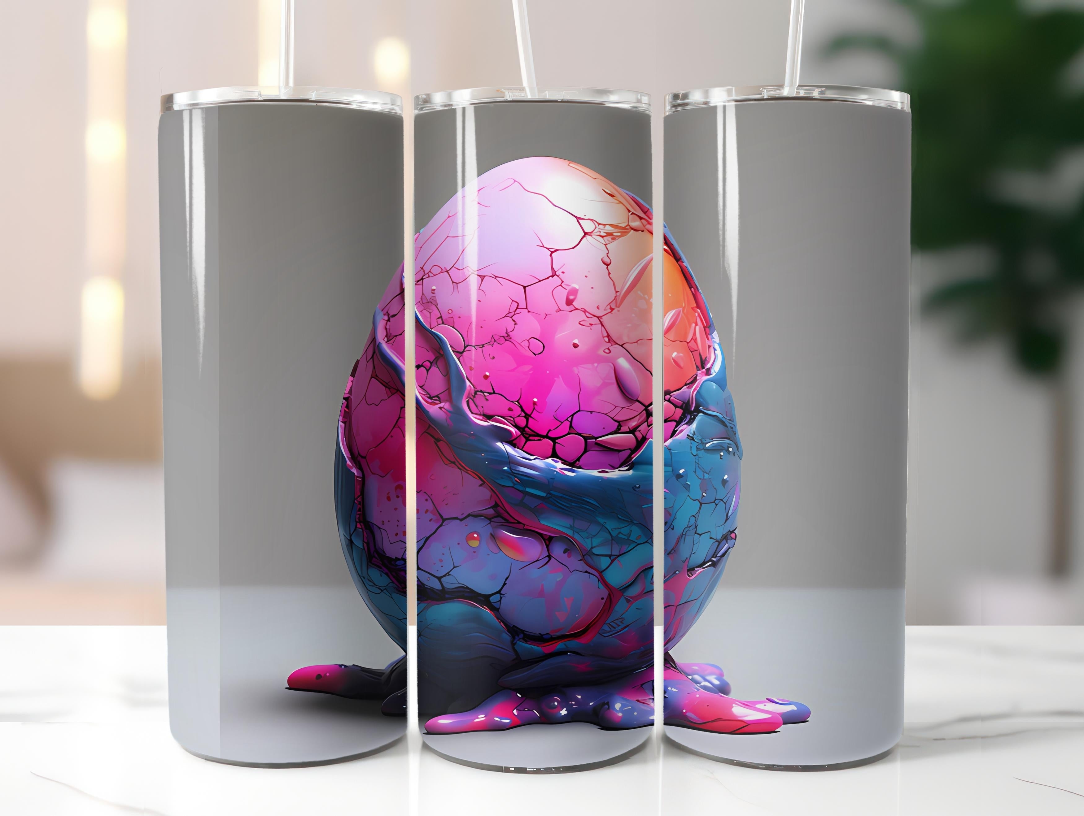 Graphic Graffiti Easter 3 Tumbler Wrap - CraftNest