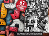 Graphic Graffiti Summer Coloring Books
