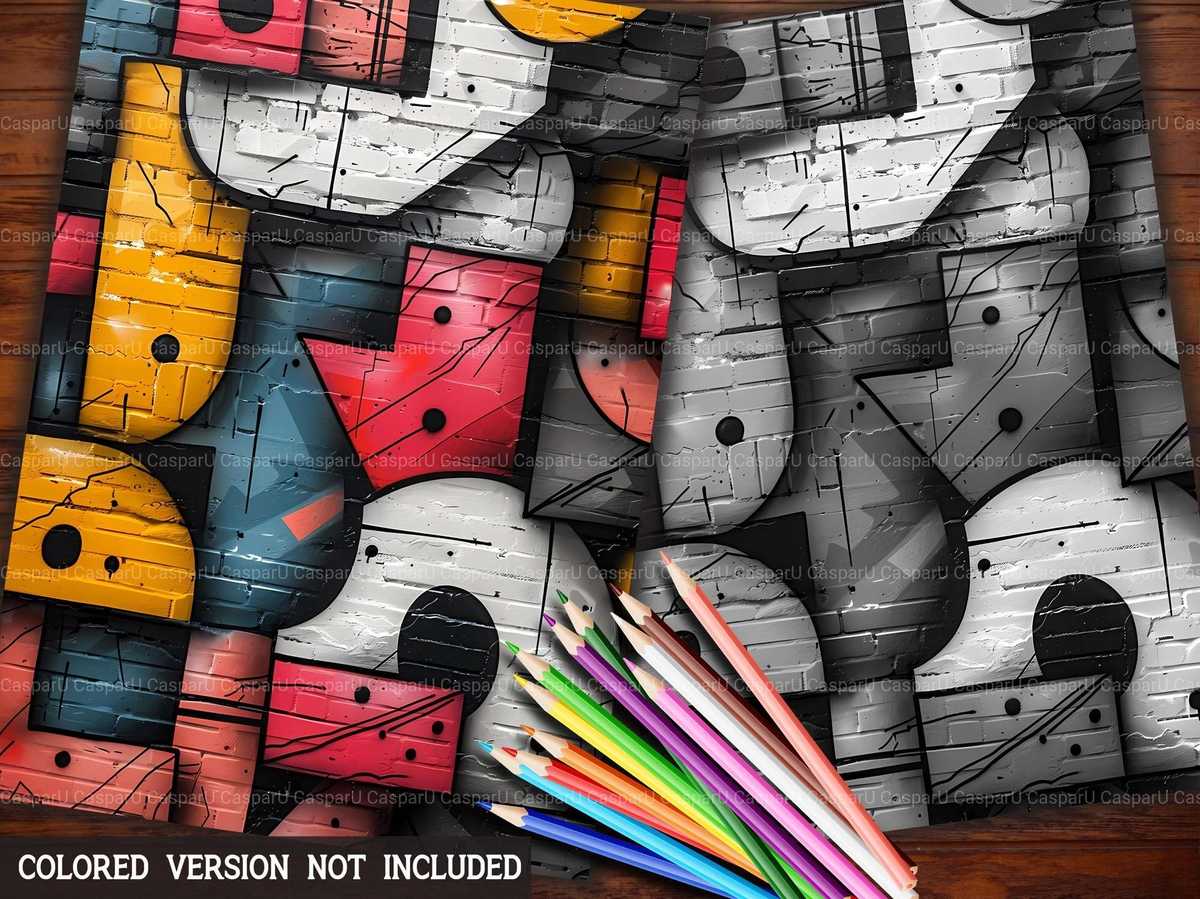 Graphic Graffiti Summer Coloring Books - CraftNest - Digital Crafting and Art