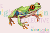 Green Tree Frog Clipart Bundle