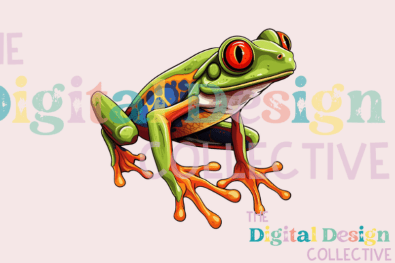 Green Tree Frog Clipart Bundle - CraftNest - Digital Crafting and Art
