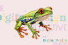 Green Tree Frog Clipart Bundle