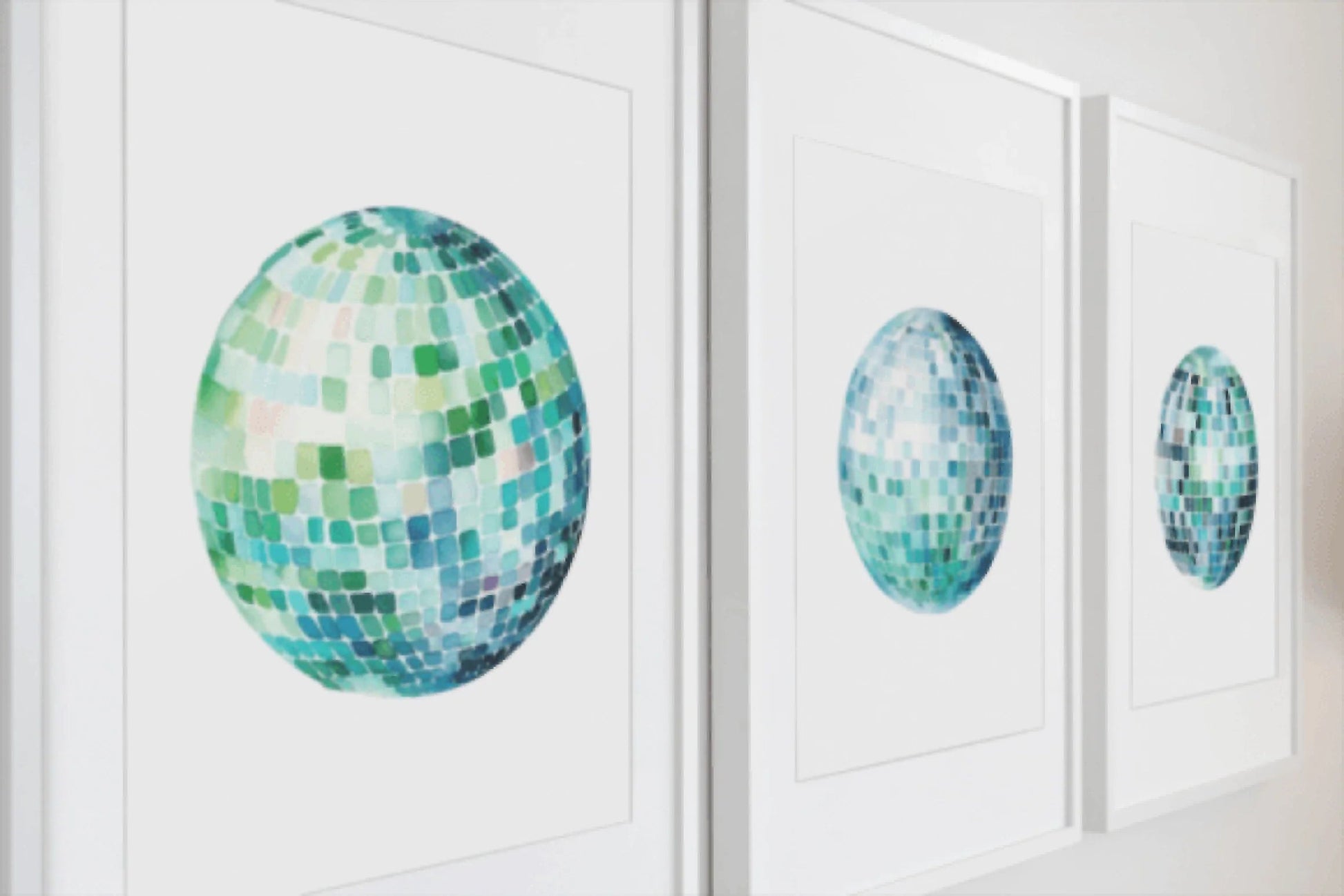 Green Disco Balls Art Clipart Bundle - CraftNest - Digital Crafting and Art