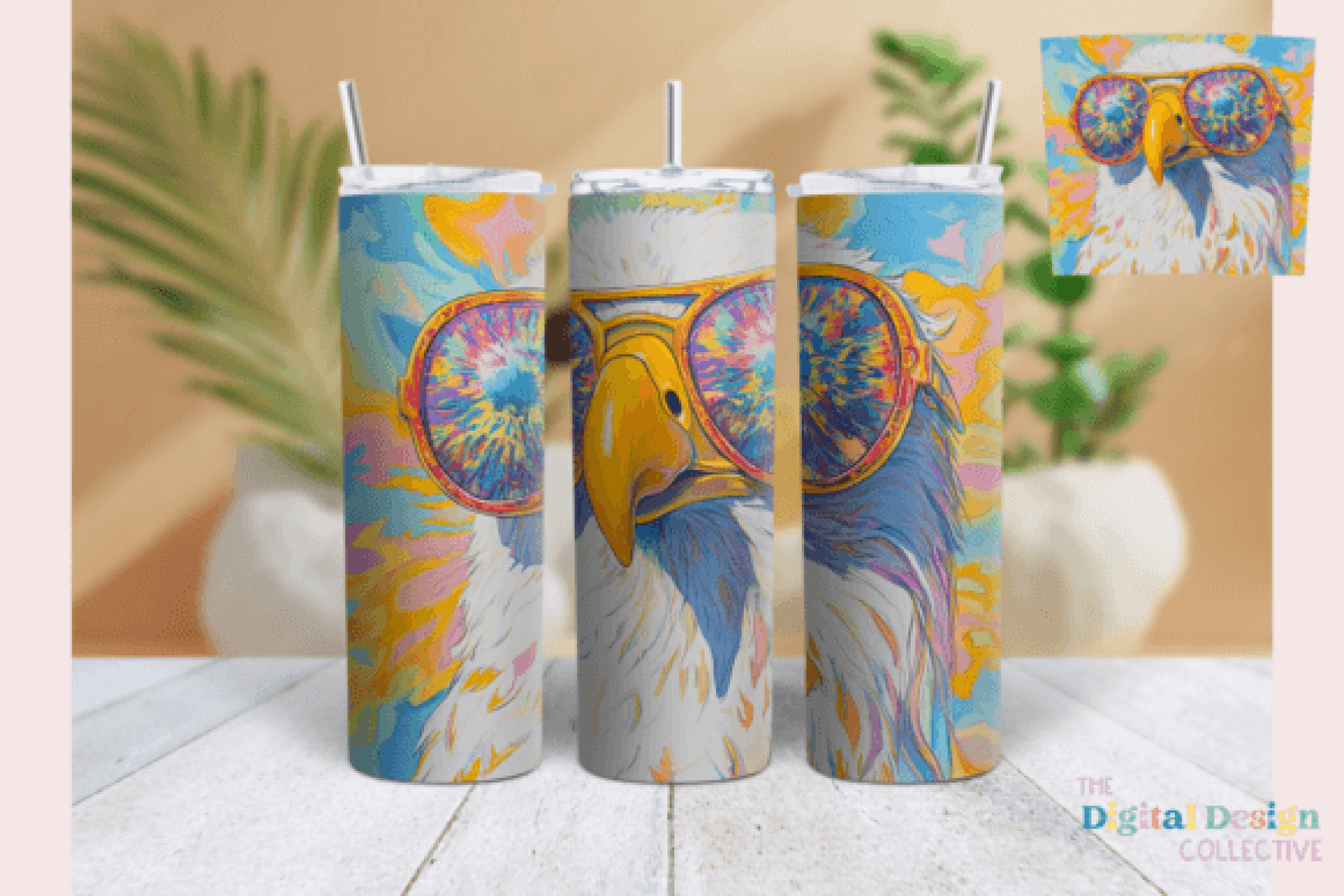 Groovy Eagle Tumbler Wrap Bundle - CraftNest - Digital Crafting and Art