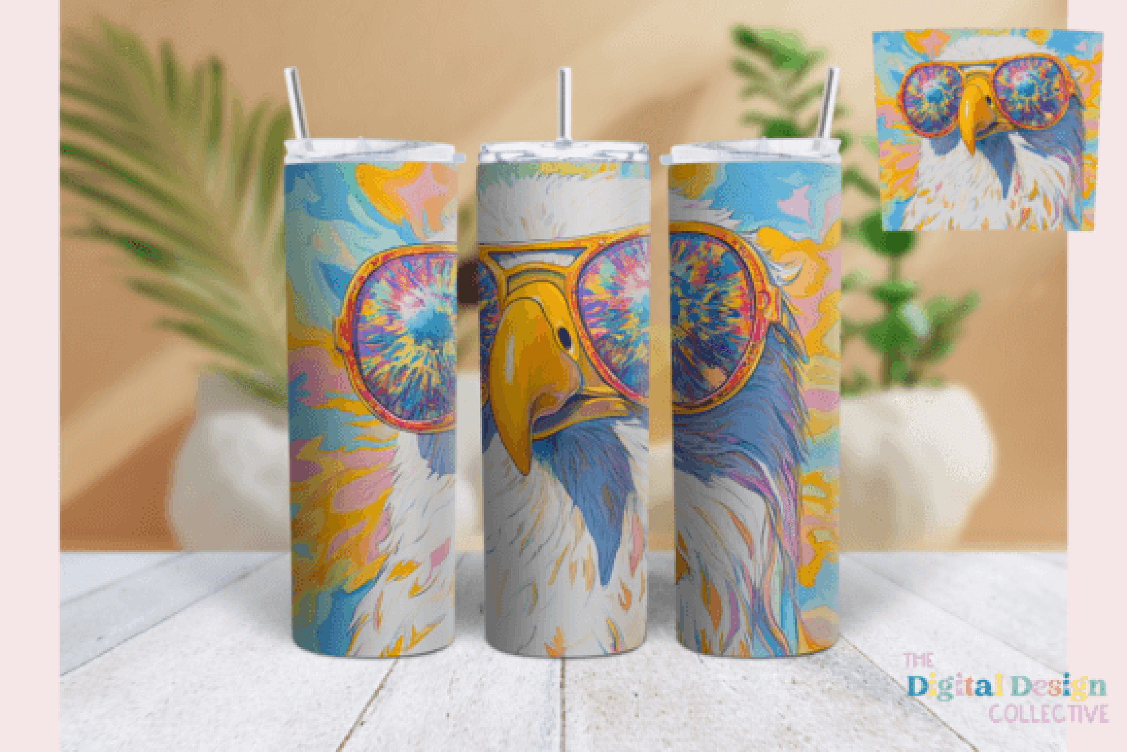 Groovy Eagle Tumbler Wrap Bundle - CraftNest - Digital Crafting and Art