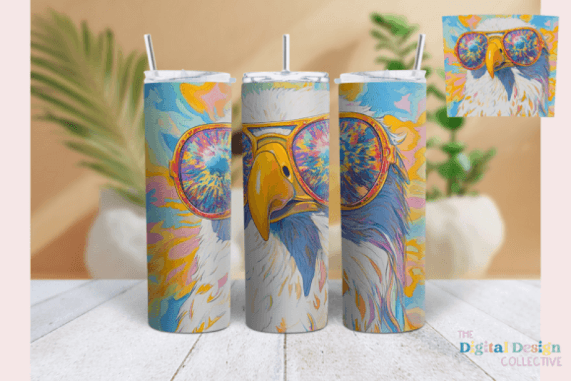 Groovy Eagle Tumbler Wrap Bundle - CraftNest - Digital Crafting and Art