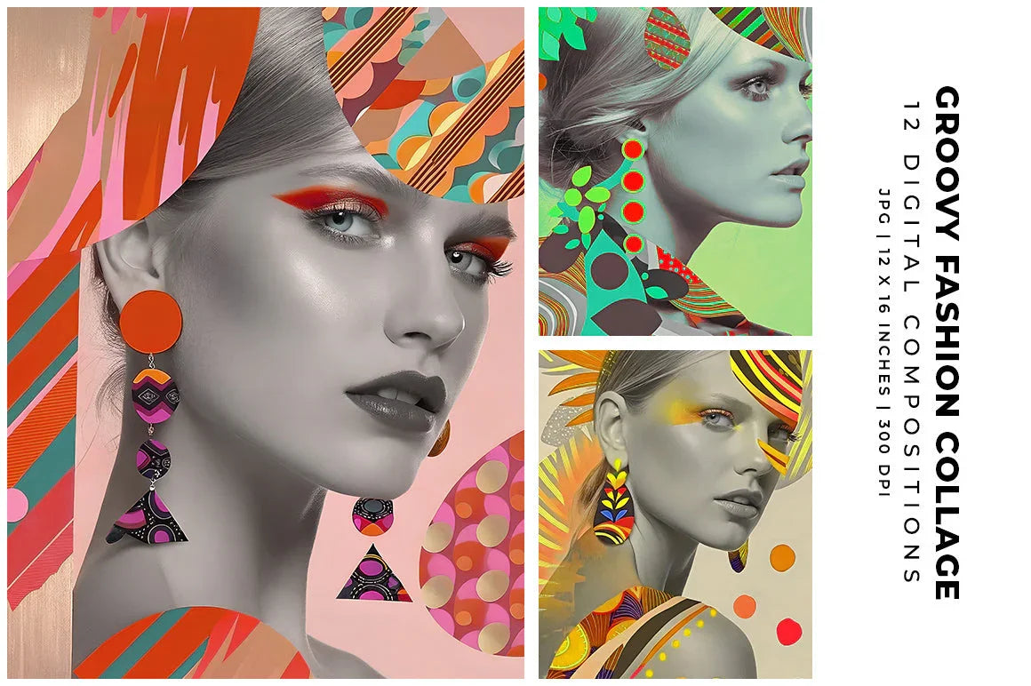 Groovy Fashion Collage