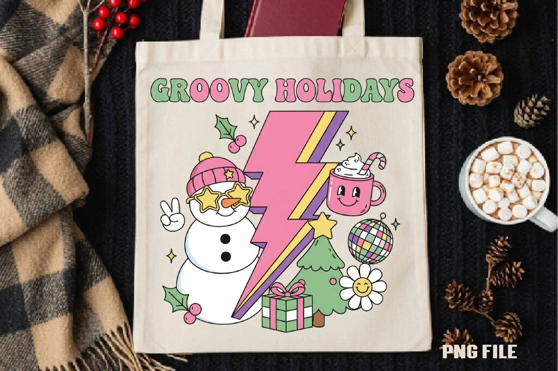 Groovy Holidays Clipart Bundle - CraftNest - Digital Crafting and Art
