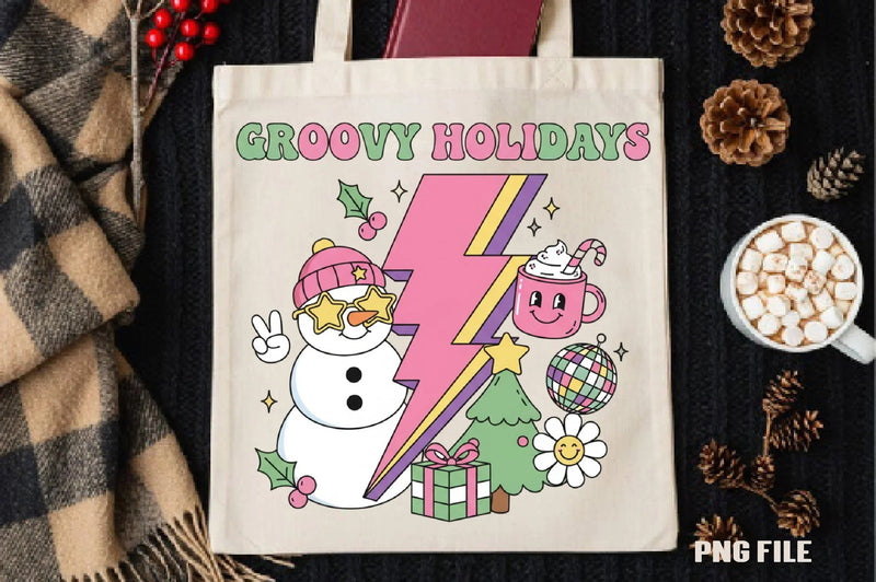 Groovy Holidays Clipart Bundle - CraftNest - Digital Crafting and Art