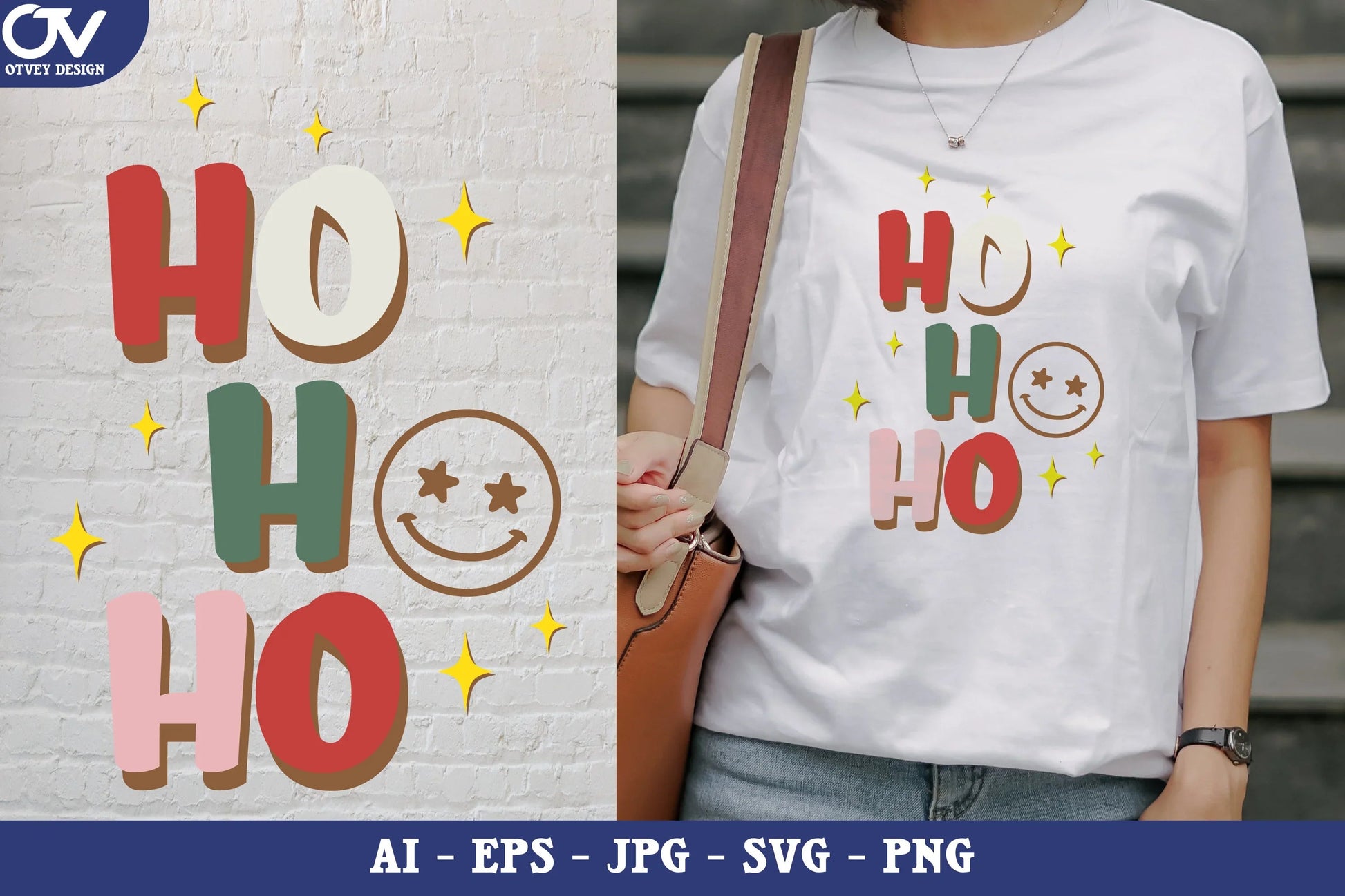 Groovy HoHoHo Christmas SVG Bundle - CraftNest - Digital Crafting and Art