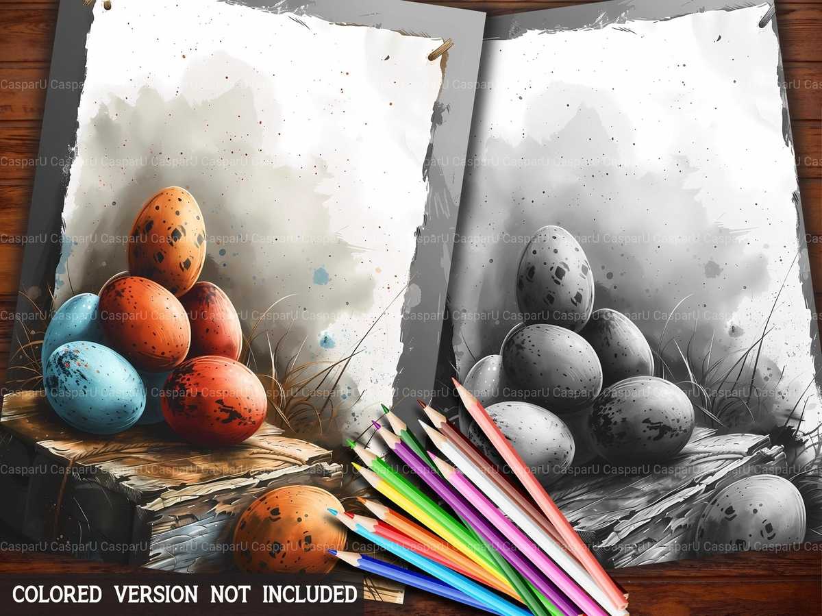 Grunge Easter Coloring Books - CraftNest