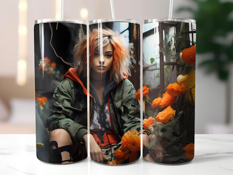 Grunge Spring 3 Tumbler Wrap - CraftNest