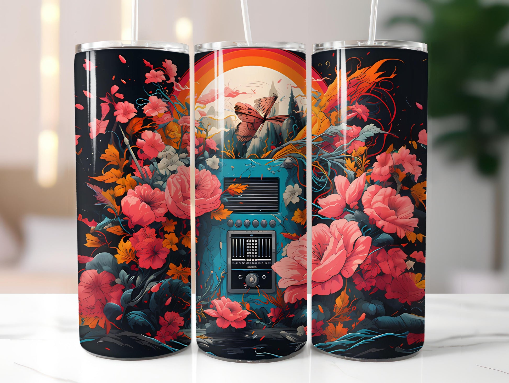 Grunge Spring 5 Tumbler Wrap - CraftNest