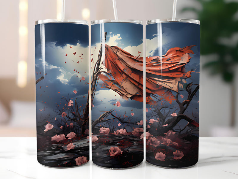 Grunge Spring 3 Tumbler Wrap - CraftNest