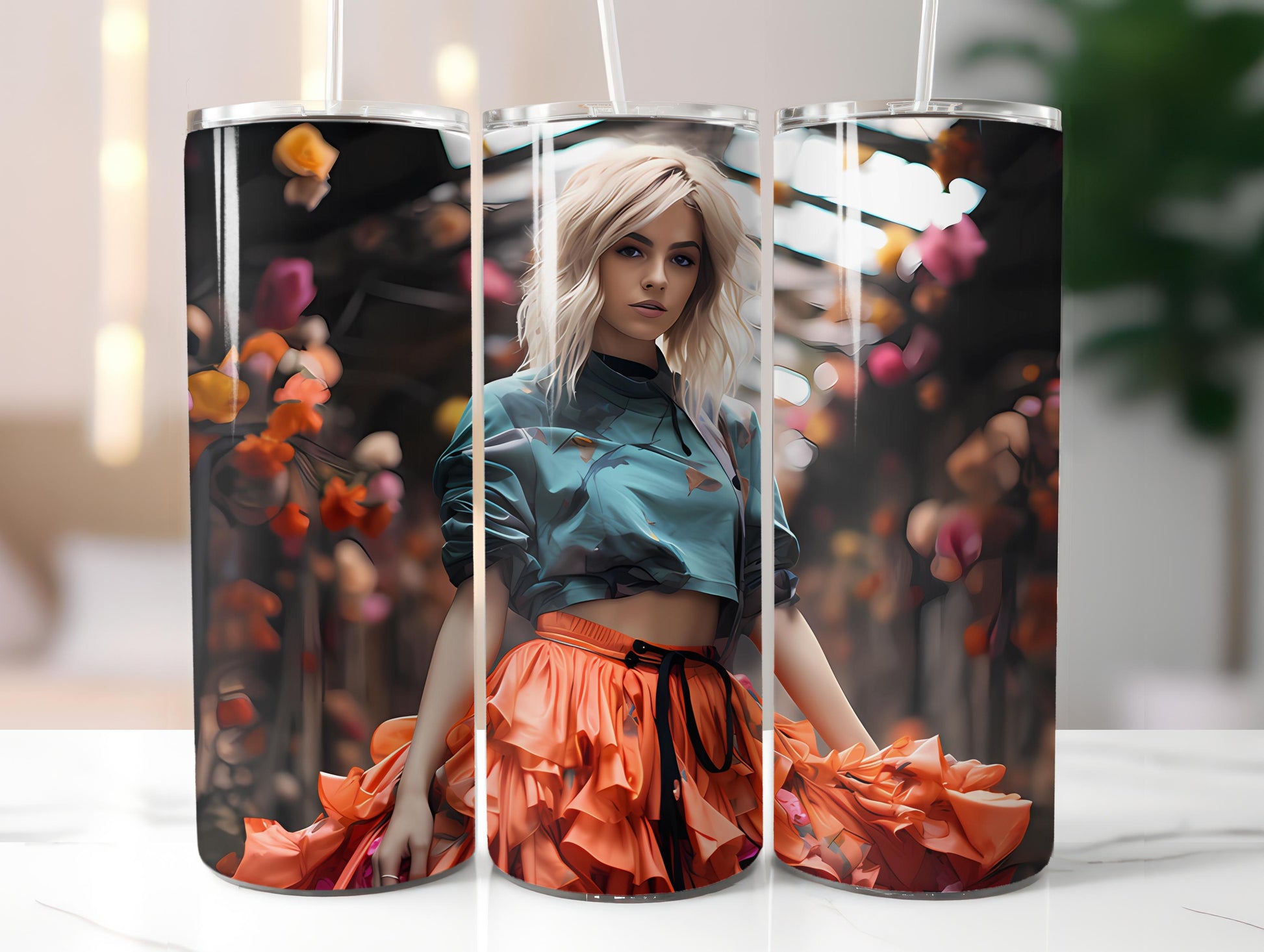 Grunge Spring 4 Tumbler Wrap - CraftNest