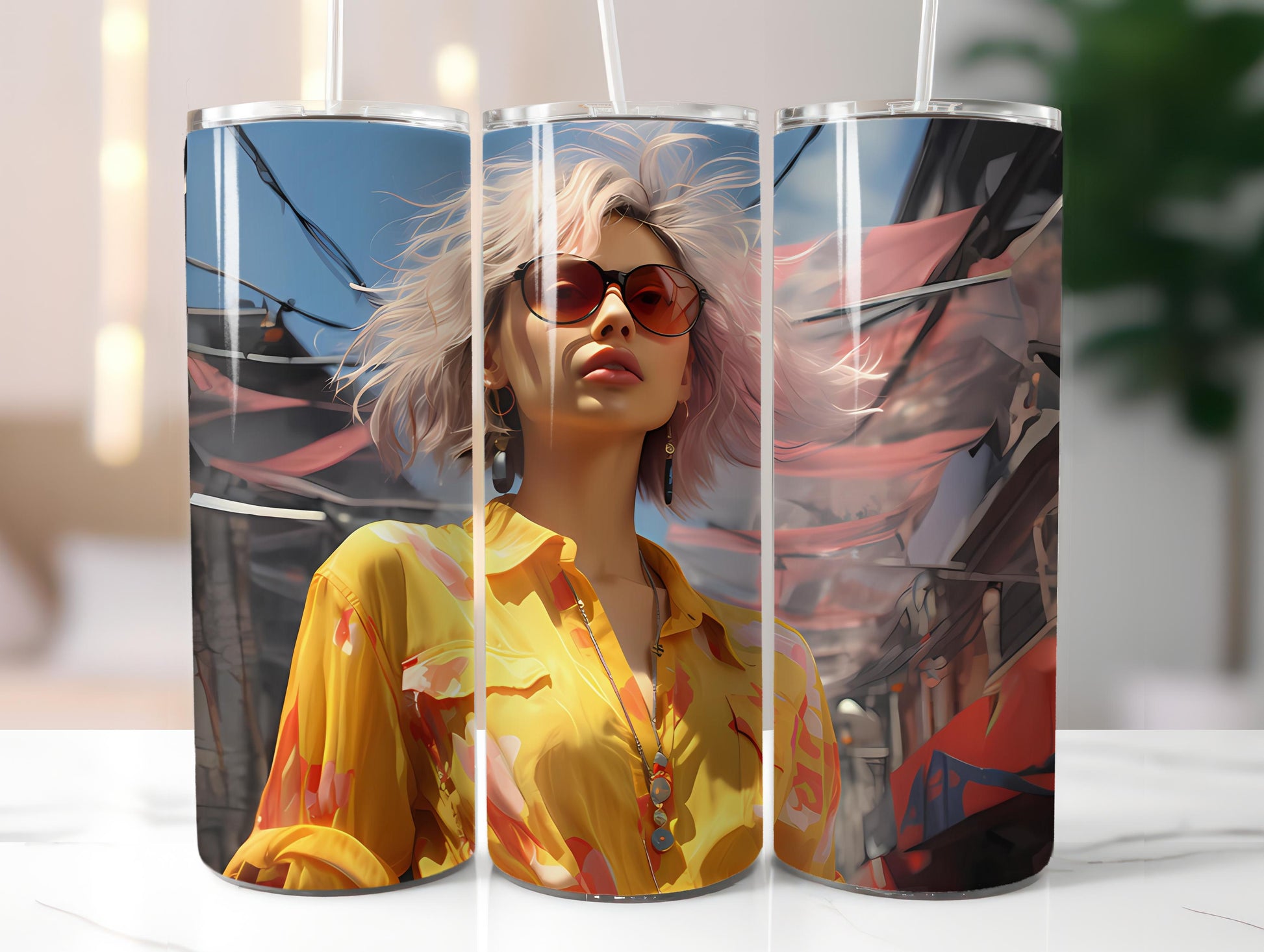Grunge Spring 3 Tumbler Wrap - CraftNest