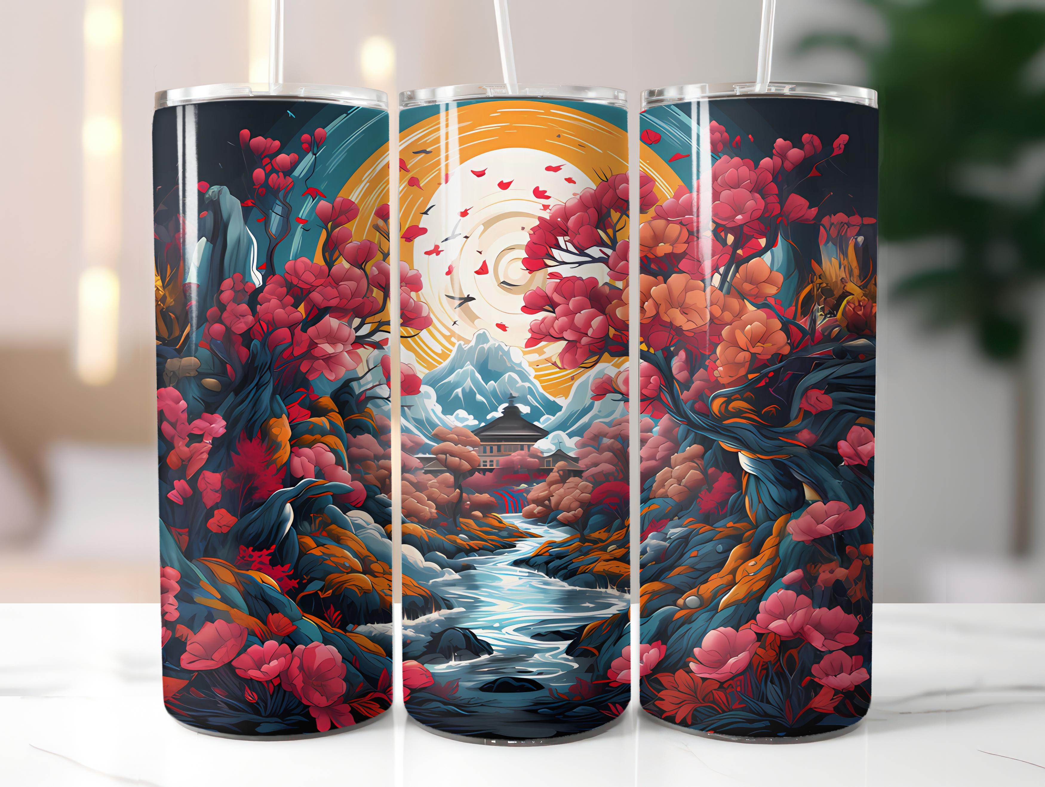 Grunge Spring 4 Tumbler Wrap - CraftNest