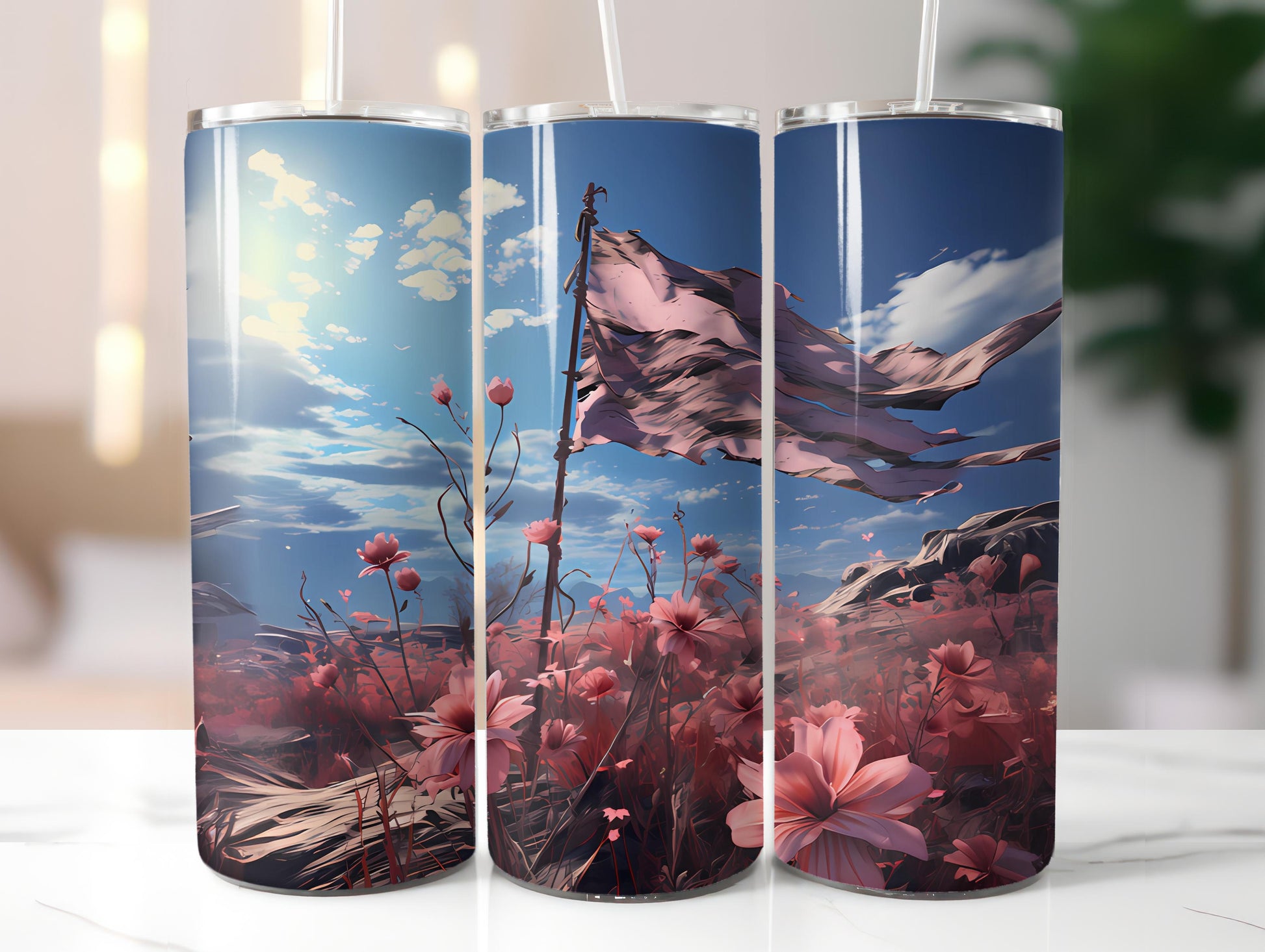 Grunge Spring 3 Tumbler Wrap - CraftNest