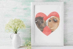Guinea Pig Valentine's Day Clipart Bundle - CraftNest - Digital Crafting and Art