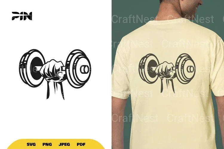 Gym Workout Dumbbell SVG Bundle - CraftNest - Digital Crafting and Art