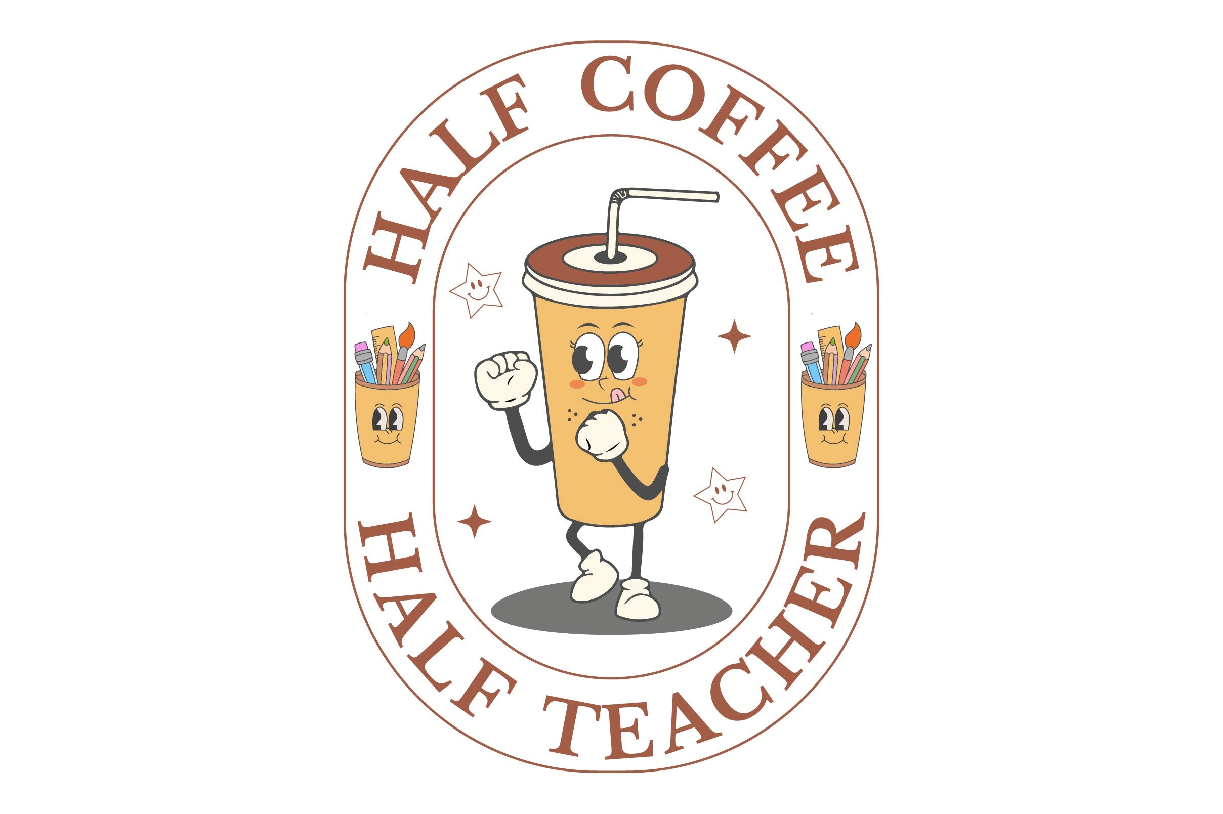 Half Coffee Half Teacher SVG Bundle