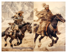 Mongolians Junk Journal Pages - CraftNest
