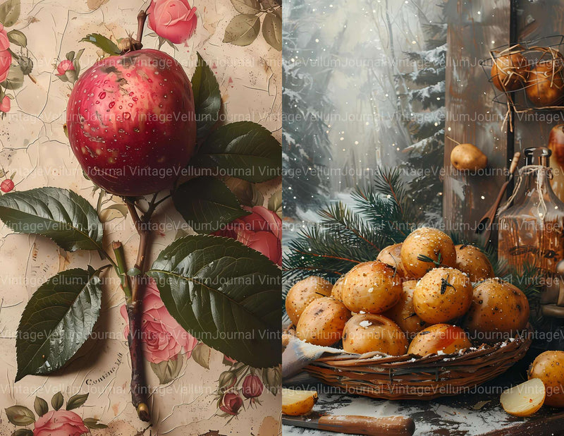 Potato Junk Journal Pages - CraftNest - Digital Crafting and Art