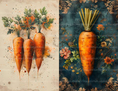 Carrot Junk Journal Pages - CraftNest - Digital Crafting and Art