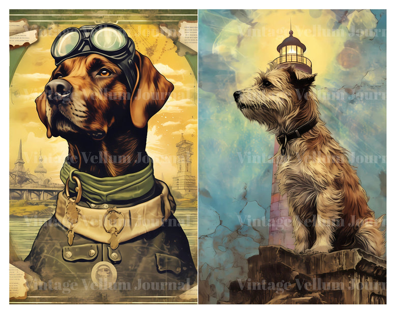 Hero Dogs Junk Journal Pages - CraftNest