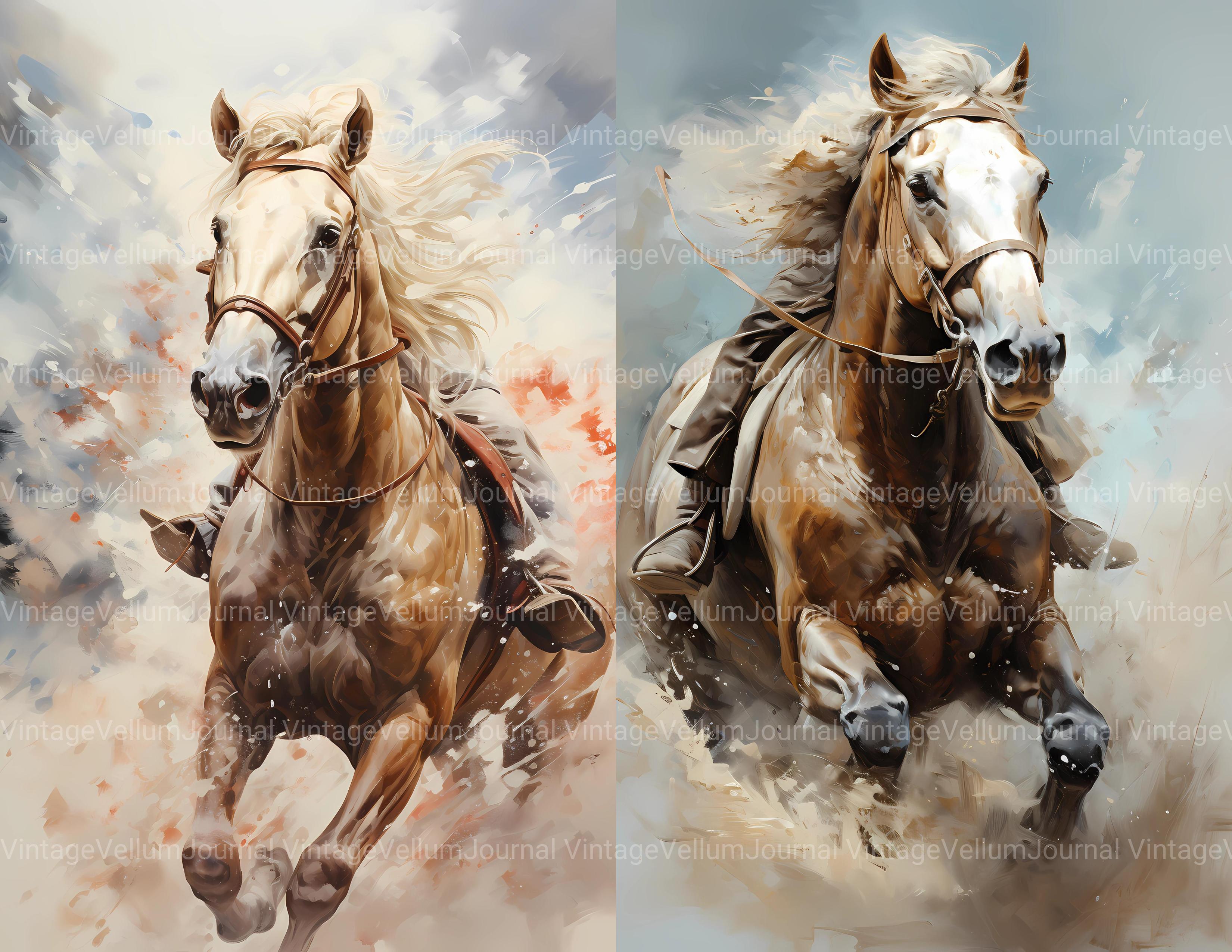 Ice Horses Junk Journal Pages - CraftNest